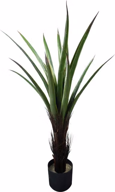 Green UV Resistant Artificial Potted Yukka Tabletop Plant