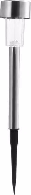 Livingandhome Solar Outdoor Garden Pathway Lights in Black with Dusk Sensor