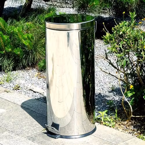 Gr8 Home 30 Litre Stainless Steel Foot Pedal Bin with Soft Close Lid and Removable Inner Bucket in Silver – 6