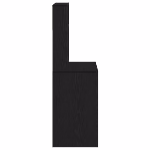 vidaXL Modern Writing Desk with Shelves in Black, W: 100 cm, D: 45 cm, H: 140 cm – 4