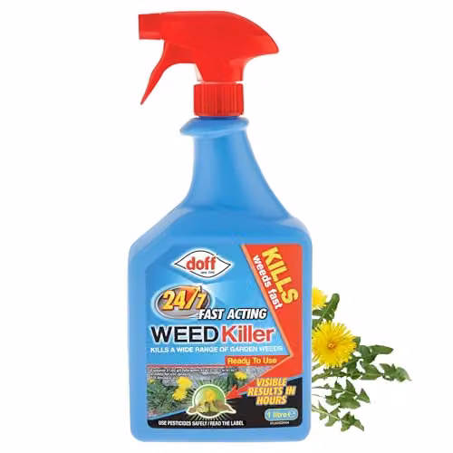 Doff 24/7 Superfast Weedkiller RTU, Glyphosate Free, 1 l