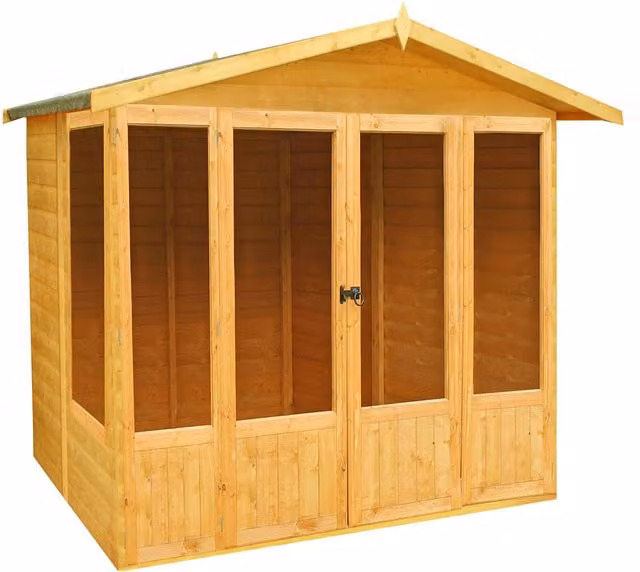 Shires Parham Shiplap Summerhouse Garden Sun Room in Brown