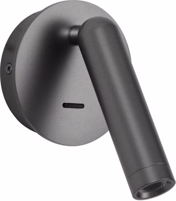 Netlighting Carda Grey LED Reading Wall Light with Warm White 3000K