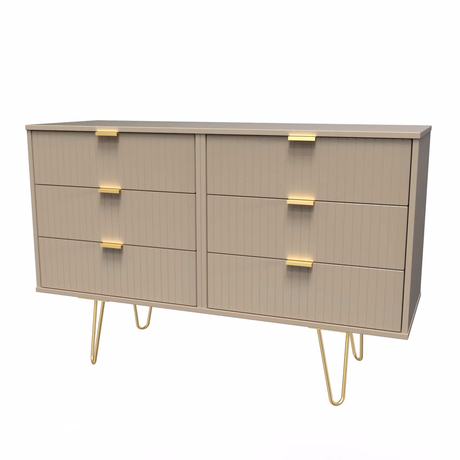 Ready Assembled 2 U Bexley 6 Drawer Wide Chest in Light Brown – 2