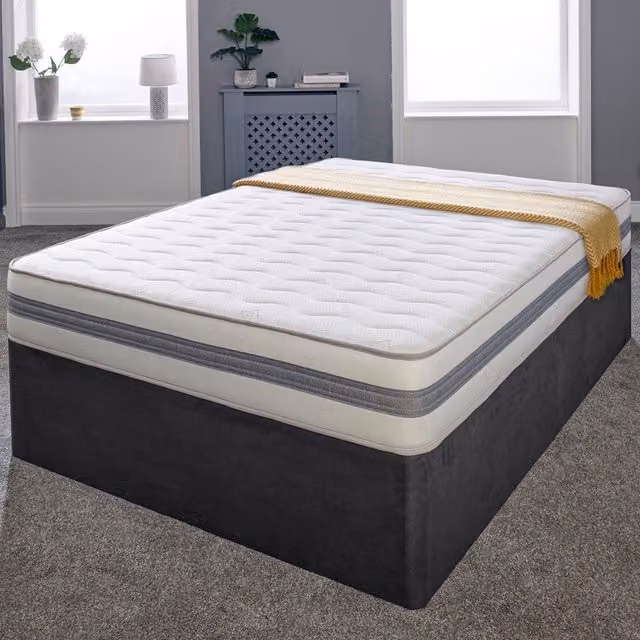 eXtreme Comfort Ltd Cooltouch Core G3D Hybrid Spring Mattress for Children, White and Grey, H 22 cm x W 180 cm x D 200 cm