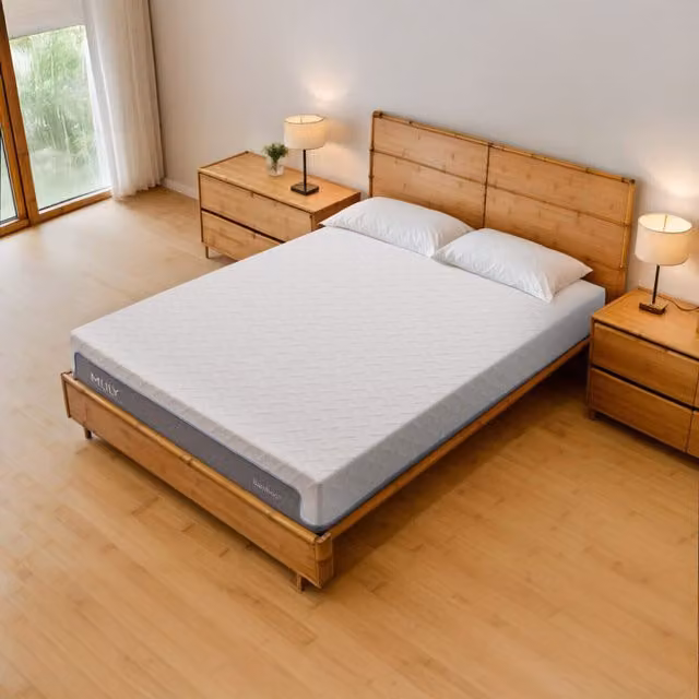 Mlily Bamboo Superb Memory 2500 Pocket Mattress, White, W: 200 cm x D: 200 cm
