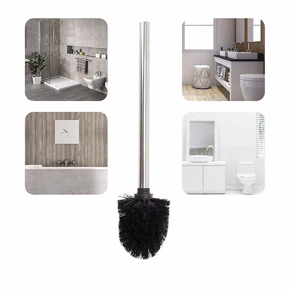 NESTLUNE Stainless Steel Toilet Brush Set in Silver, Pack of 2 – 3