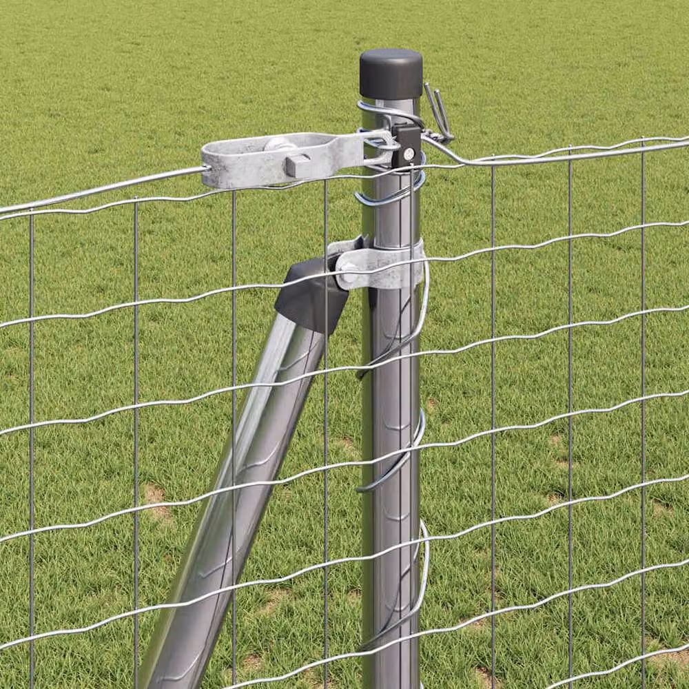 Berkfield Home Set of 52 Silver Galvanised Steel Square Fence Posts, W/D/H: 3.2 x 3.2 x 78.5 cm – 3