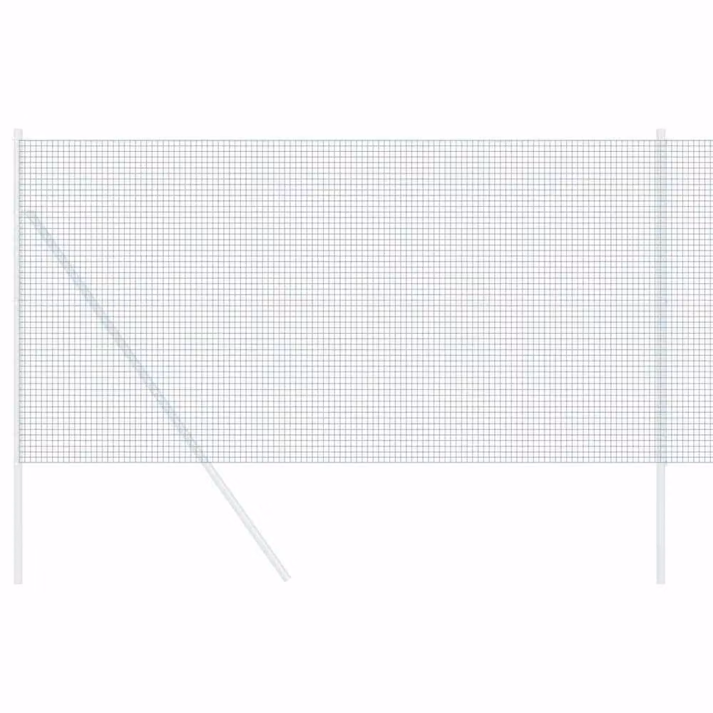 Berkfield Home Green PVC Coated Steel Welded Wire Fence, 1 m x 50 m – 3