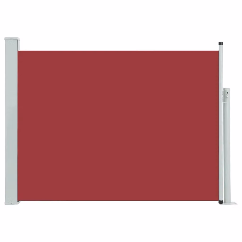 Berkfield Home Red Retractable Side Awning with Manual Pull, Polyester and Steel Construction, W/H: 500 x 100 cm – 2