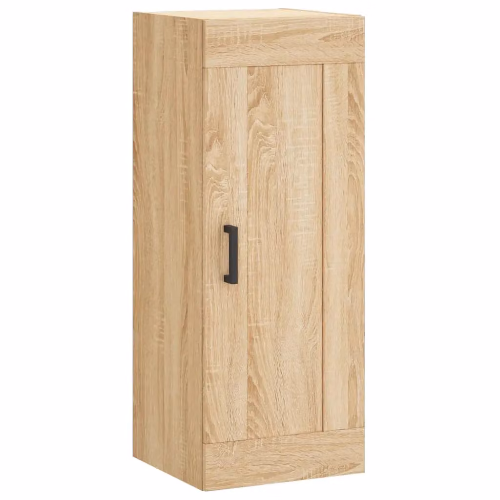 Berkfield Home Wall Mounted Sonoma Oak Cabinet in Brown, W/D/H: 34.5 x 34 x 90 cm – 2