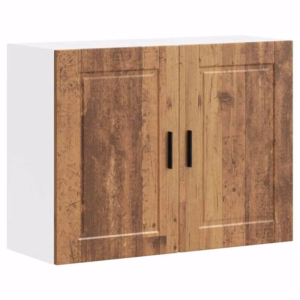 Berkfield Home Porto Wall Mounted Kitchen Cabinet in Brown Old Wood, W/D/H: 60.0 x 31.0 x 80.0 cm – 2