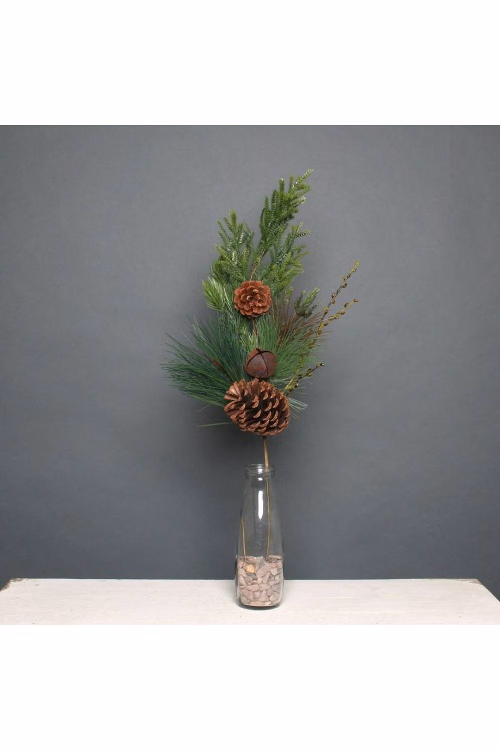 KDMD Green Pine Cone and Bell Spray for Christmas Decorations – 2