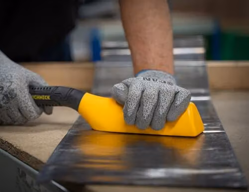 Roughneck Pro Lead Dresser Roofing Tool in Black and Yellow – 3