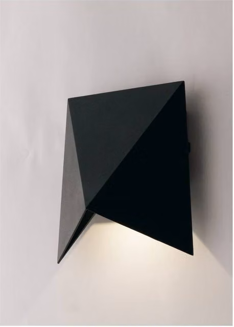 Netlighting Stealth Outdoor LED Aluminium Down Wall Lamp in Matt Black, IP54, 4000K