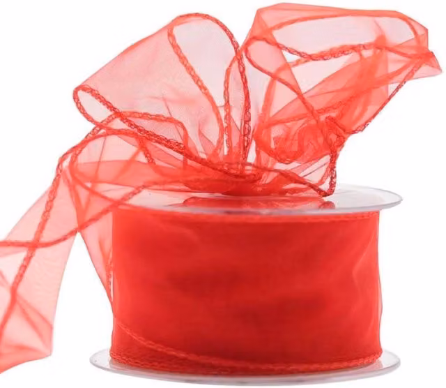 KDMD Red Chiffon Ribbon, 2 Pack – 1