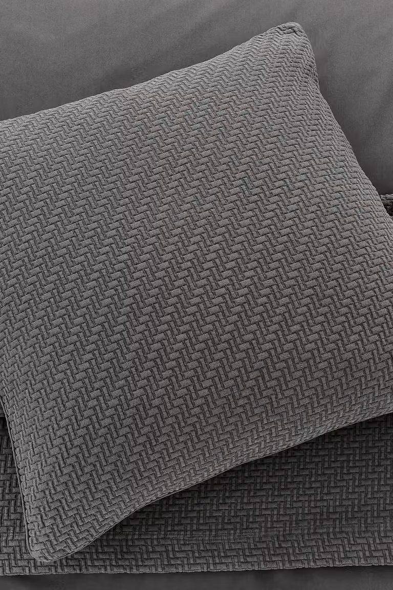 Bedeck of Belfast 1951 Andaz Charcoal Grey Cotton Percale Pillow Sham