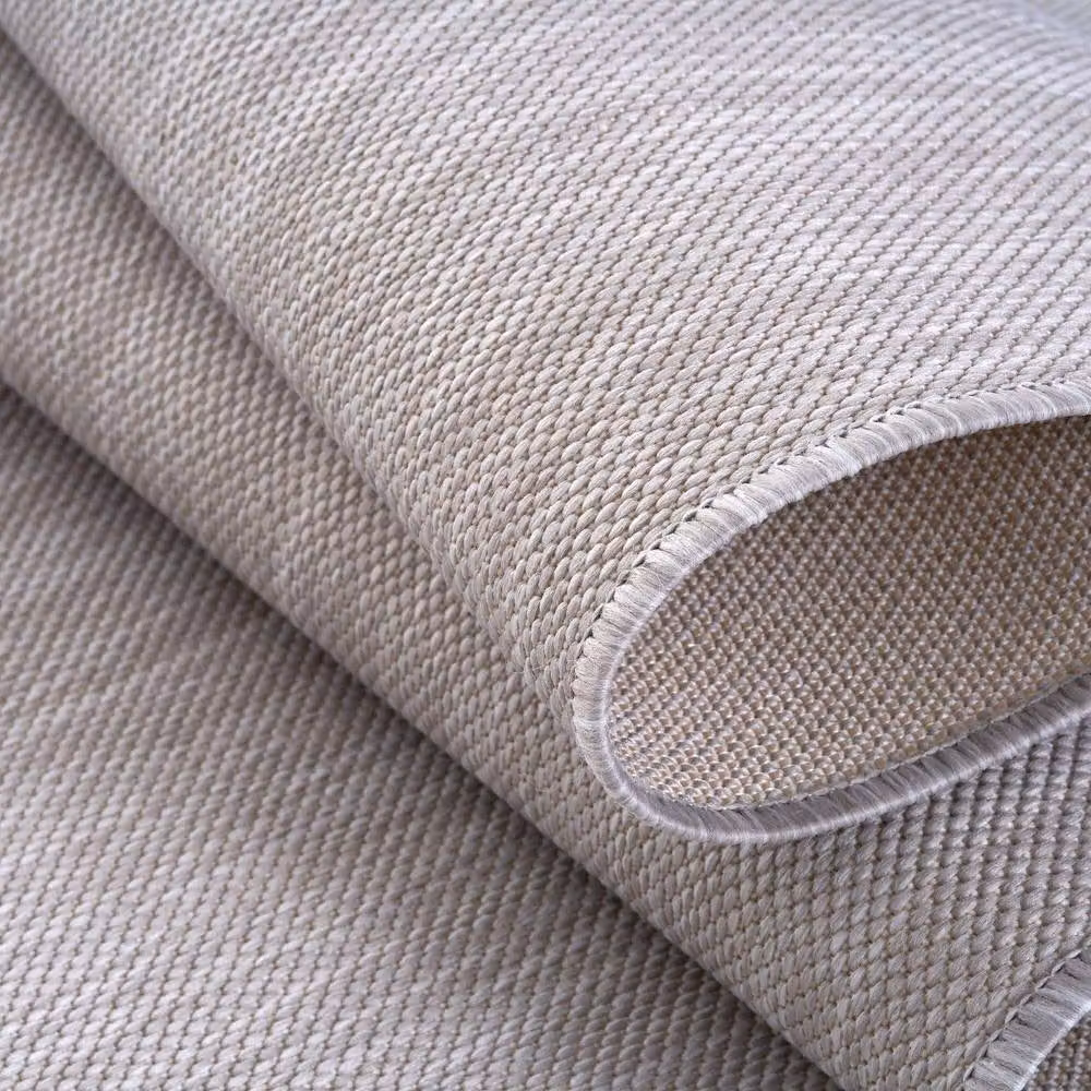 THE RUGS Grey Plain Outdoor Indoor Rug, W/D/H: 140 x 200 cm – 2