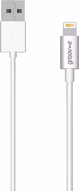 Groov-e Lightning to USB-A Charging Cable, White