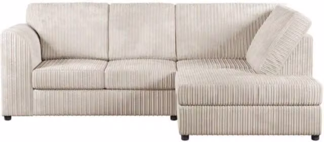 Snug Furniture Birmingham Ltd Chicago Right Hand Corner Sofa Set in Cream Jumbo Cord