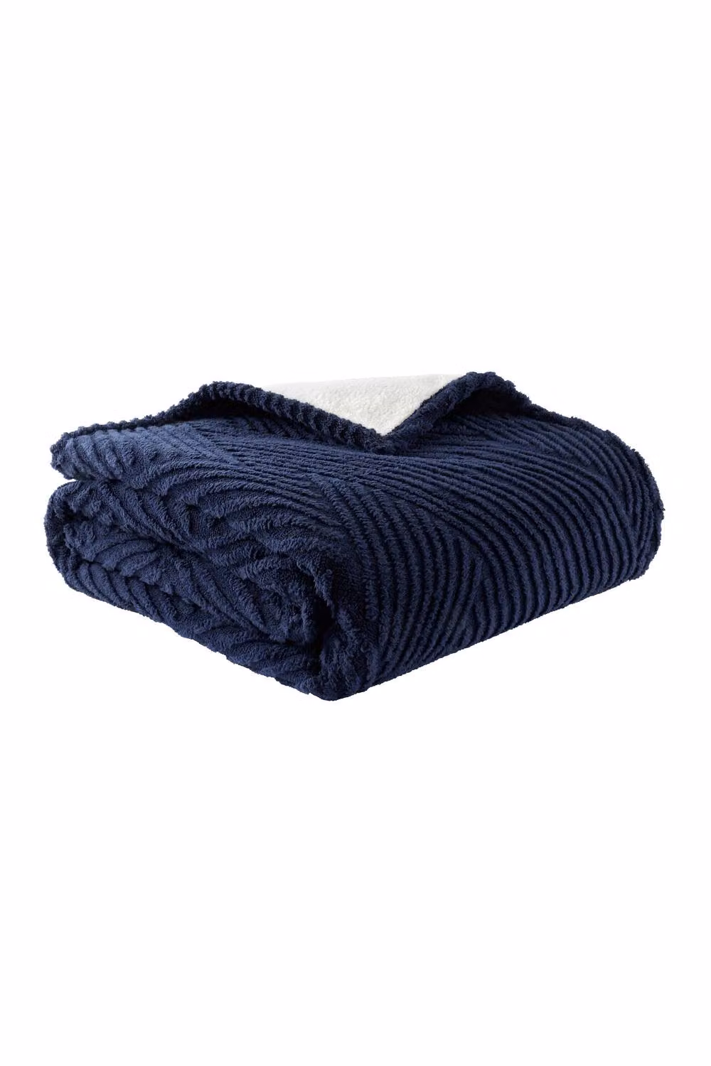 Catherine Lansfield Heat Buddy Cosy Super Thermal Navy Blue Fleece Blanket Bedspread W: 200 cm, D: 220 cm – 5