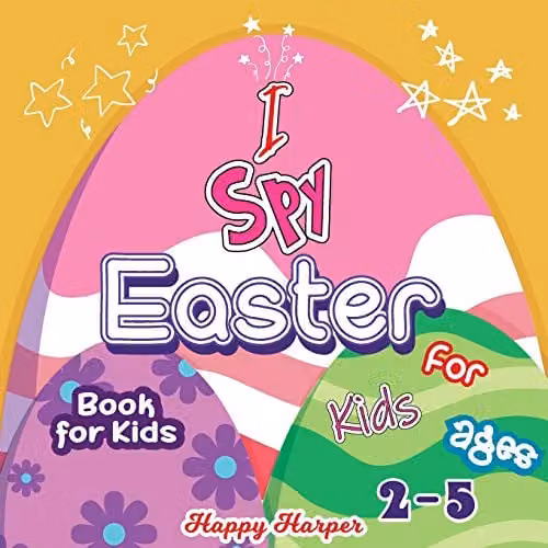 Happy Harper I Spy Easter Activity Book for Toddlers and Preschoolers Ages 2-5, Multicolour, W: 21.59 cm, H: 24.0 cm