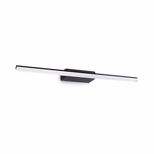Netlighting Riflesso LED Bathroom Over Mirror Light in Black, 1800Lm, 3000K, IP44