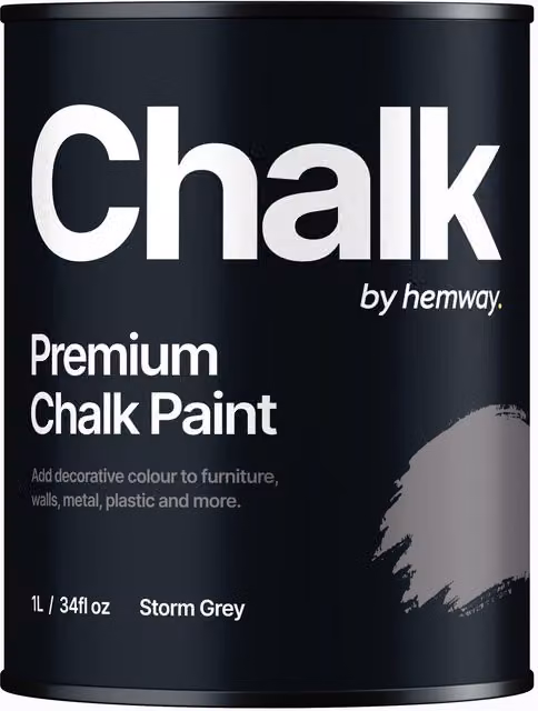 Hemway Chalk Paint Flat Matt Storm Grey 1L