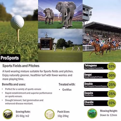 PDL Pegdev ProSports Grass Seed Mix, 5kg – 2