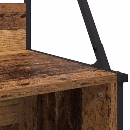 vidaXL Clothes Rail in Old Wood and Black, W/D/H: 100 x 41 x 184 cm – 2