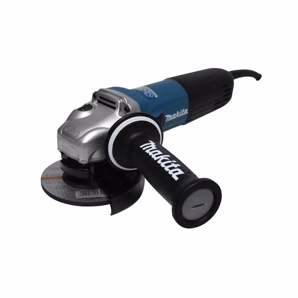 Makita GA5040R01 125mm AVT Angle Grinder, 1100W, 110V, Blue – 2