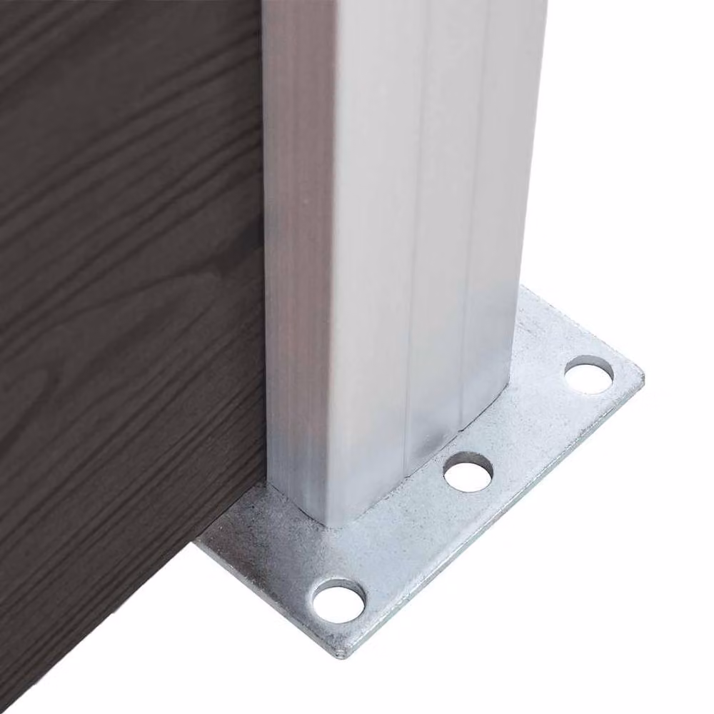 Berkfield Home WPC Fence Panel, Black, W: 180 cm, H: 186 cm – 3