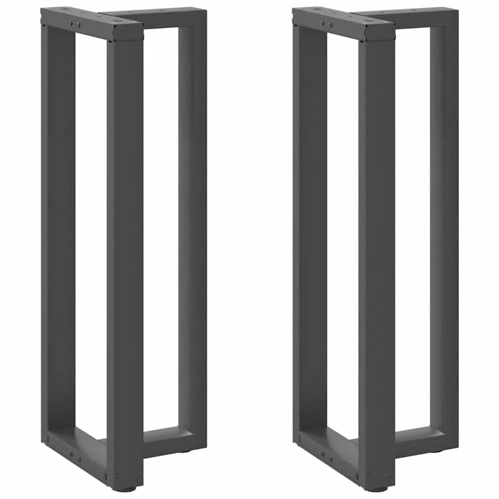Berkfield Home T-Shaped Bar Table Legs, 2 Pieces, Anthracite Steel, W/D/H: 40 x 35 x 110 cm – 1