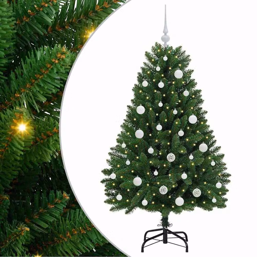 Berkfield Home Artificial Green Christmas Tree with Stand, Height: 150 cm – 2