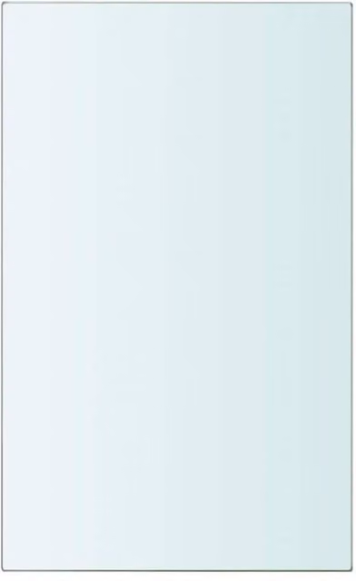 Berkfield Home 2-Piece Clear Glass Shelves, W/D/H: 20 x 12 cm