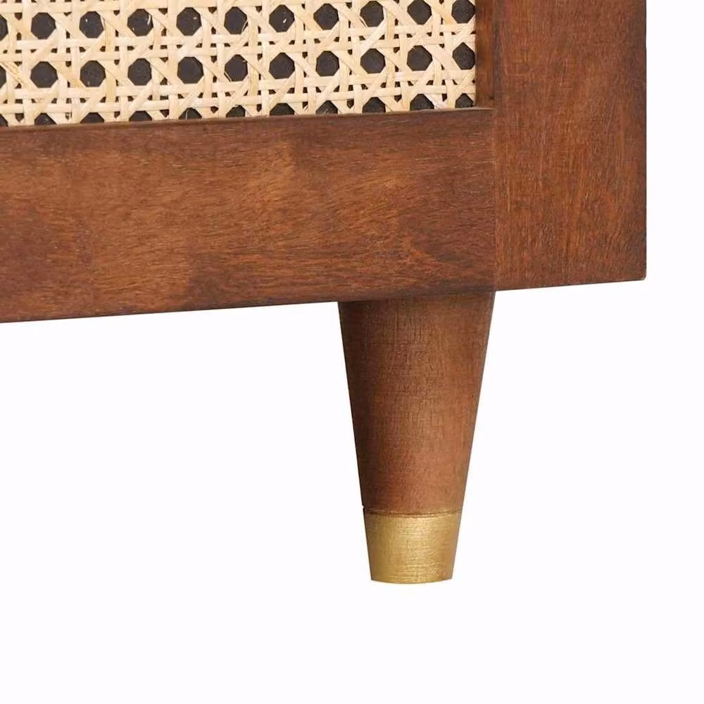 Berkfield Home Mango Wood Coffee Table with Drawer and Shelf in Brown – 5
