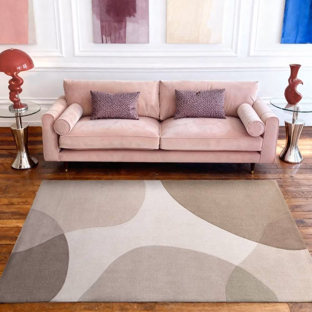 Ted Baker Hackney Clarissa Handwoven Abstract Wool Rug in Beige, W: 160 cm, D: 230 cm – 2