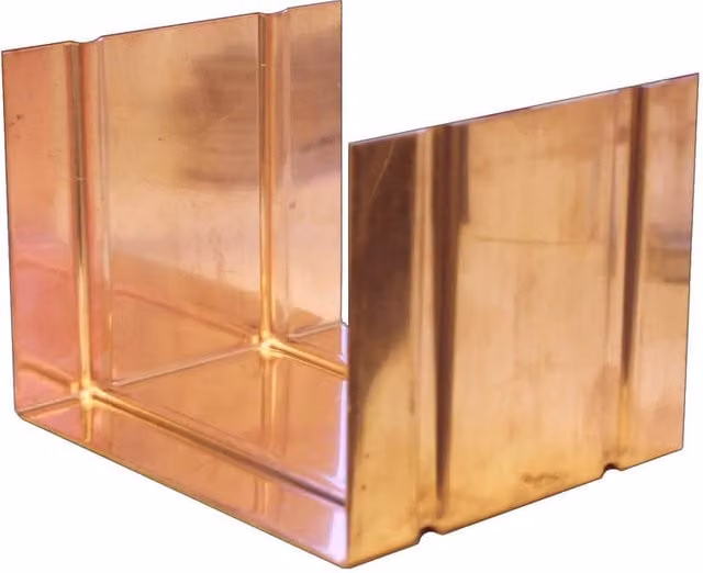 Coppa Gutta Copper Box Gutter Joint, 80mm