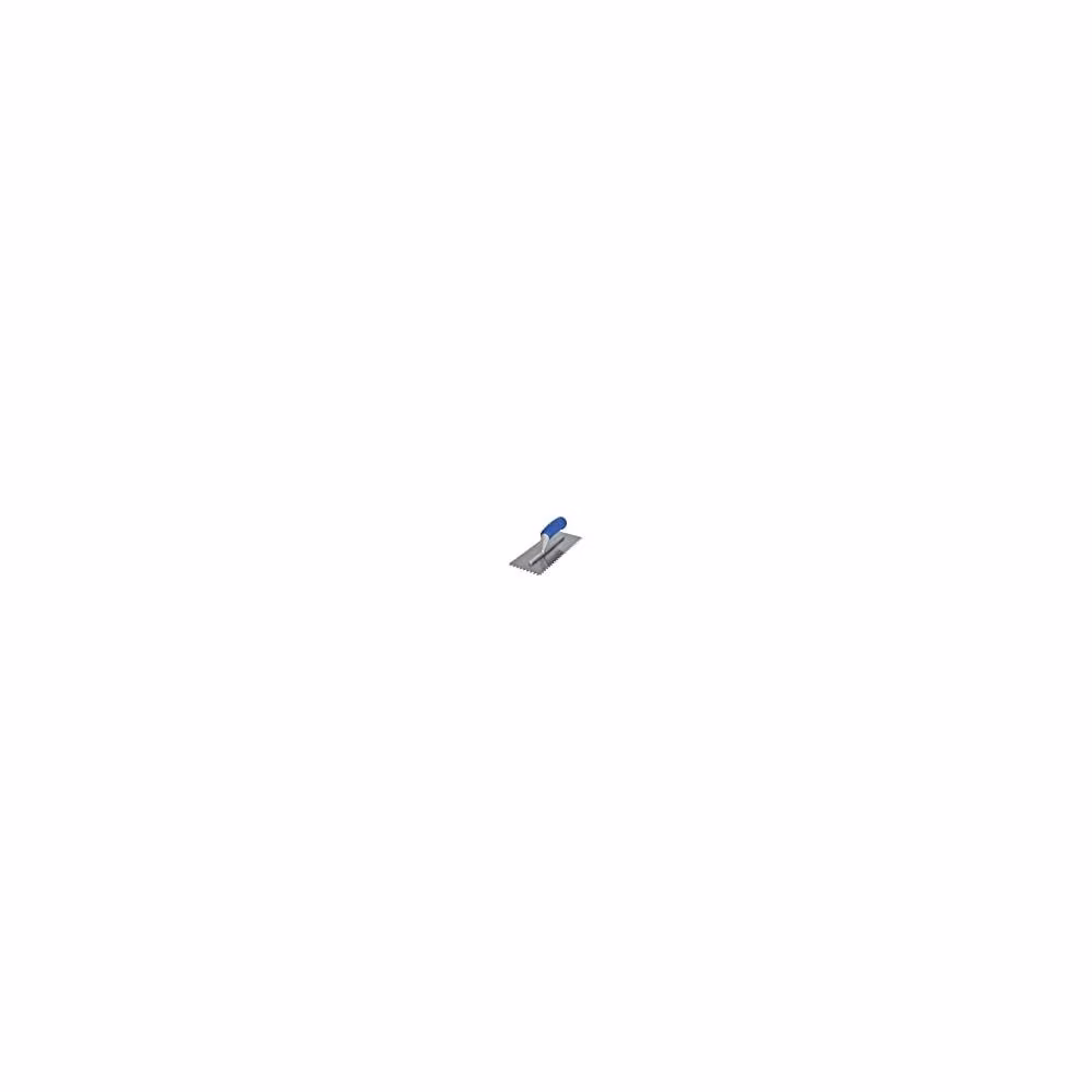 Vitrex Blue Notched Adhesive Trowel with Soft Grip Handle, 6mm Notch, W: 11 in, D: 4.5 in – 2