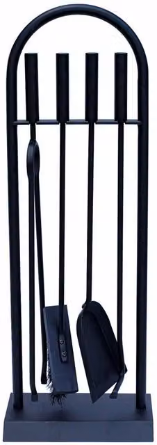 Simpa Comtempo Arc 4-Piece Companion Set in Black