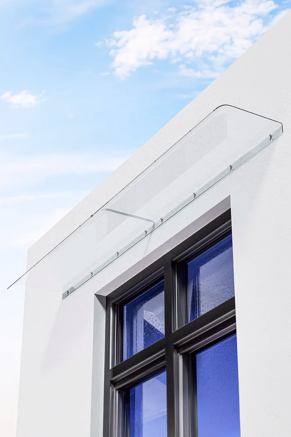 Living and Home Transparent Plastic Window and Door Awning Canopy Shelter in Clear, Large – 2