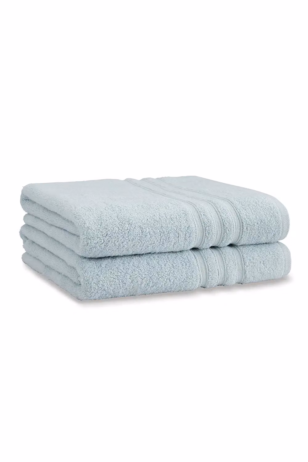 Catherine Lansfield Zero Twist Cotton Bath Sheet Pair in Blue, W/D/H: 90 x 140 cm – 2