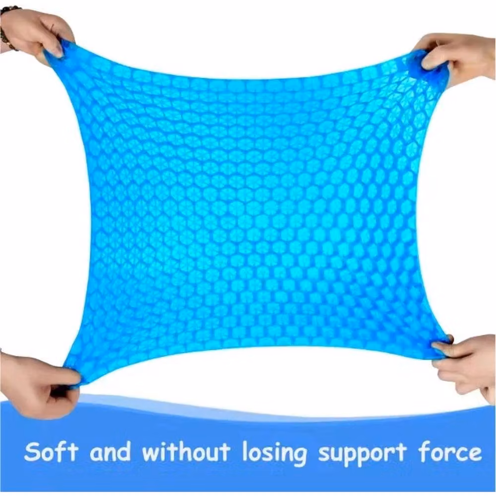 Kelvenix Blue Orthopaedic Gel Seat Cushion, Ergonomic Ice Silk Design, W/D/H: 40 x 35 x 2.5 cm – 2
