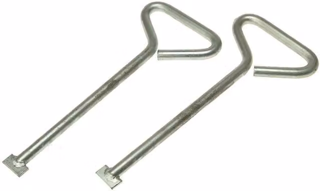 Monument MLK06 Heavy-Duty Zinc Plated Manhole Lifting Keys, 150mm, Grey