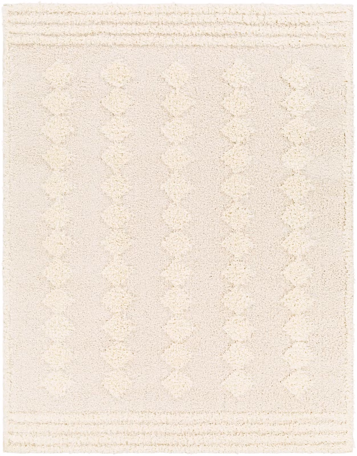 Livabliss Rodos Modern Soft Plush Pile Living Room and Bedroom Rug in Beige, White and Grey, W: 200 cm, D: 275 cm – 2