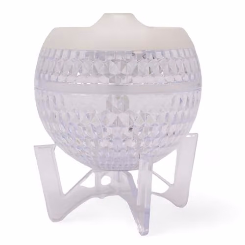 KDMD Mondo Planet Clear Humidifier and Aroma Diffuser with Colour Changing Down Light, White and Transparent
