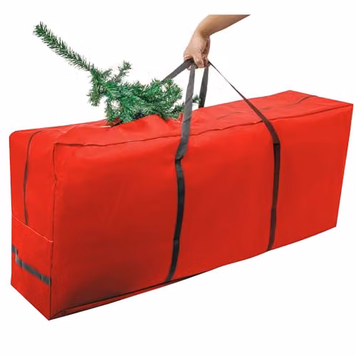 Pelle & Sol Red Christmas Tree Storage Bag with Handles, Fits Up to 9ft Trees