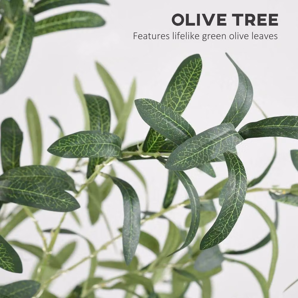 Kelvenix 180cm Artificial Olive Tree with LED Lights in Green and White – 3