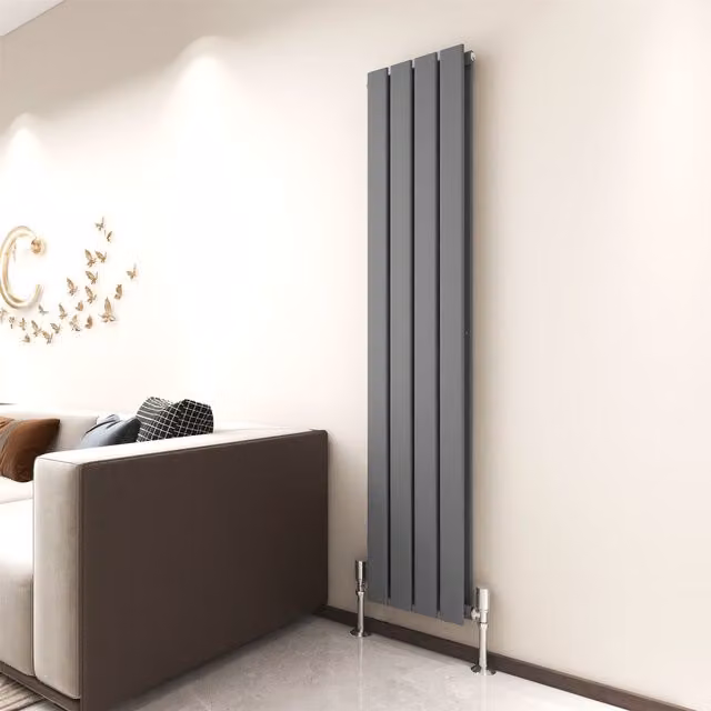 MCC Direct Designer Flat Panel Double Radiator in Anthracite Grey – 1