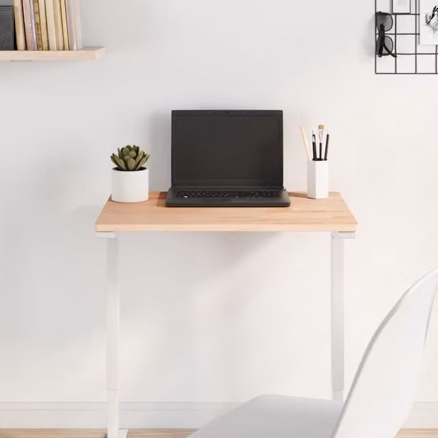 Berkfield Home Rectangular Solid Wood Beech Table Top, Brown, W: 60 cm, D: 40 cm, H: 1.5 cm